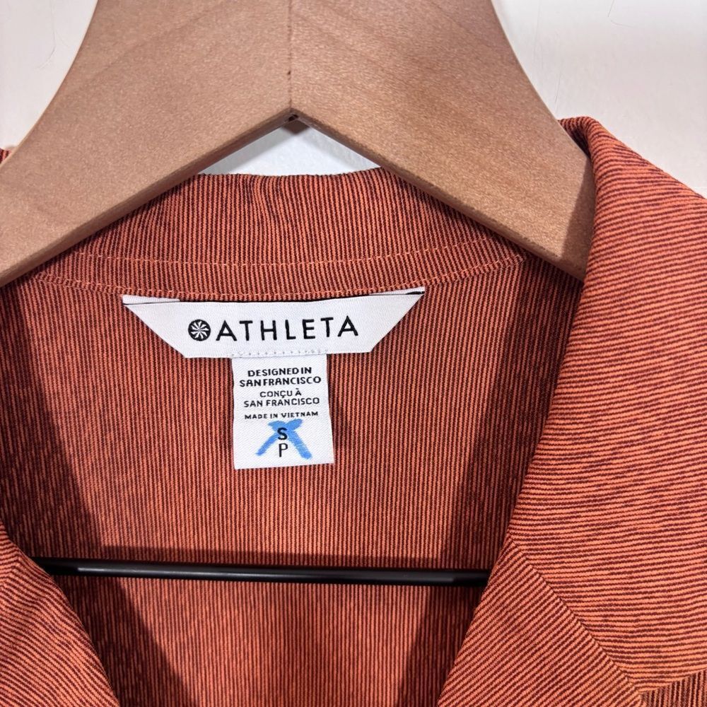 Athleta Echo Top NEW with tags Size Small Textured Brown - Picture 9 of 13